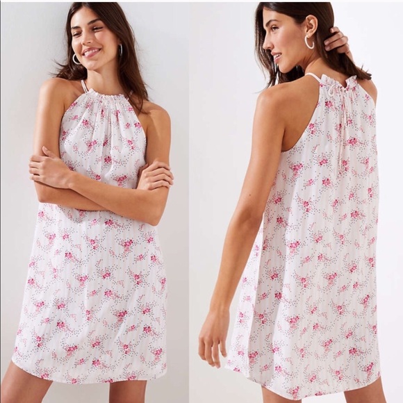 LOFT Dresses & Skirts - NWT: LOFT XXL White floral dress
